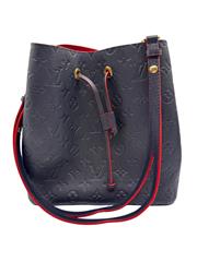 Louis Vuitton NeoNoe MM Embossed Monogram Empreinte Marine Rouge